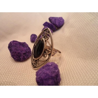 Anillo Plata y Azabache - Imagen 2