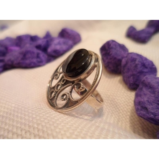 Anillo Plata y Azabache - Imagen 2