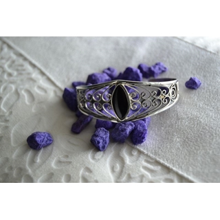 Brazalete en Plata y Azabache colección Melibea - Imagen 1