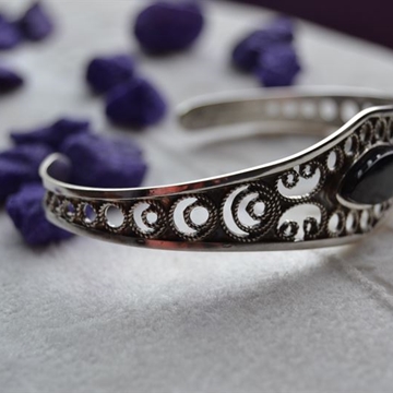 Brazalete en Plata y Azabache, colección Melibea - Imagen 2