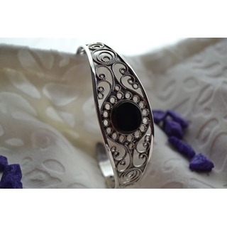 Brazalete en Plata y Azabache colección Melibea - Imagen 1