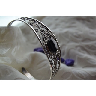 Brazalete en Plata y Azabache colección Melibea - Imagen 2