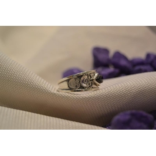 Cinta Plata y Azabache, con azabache en rombo - Imagen 2