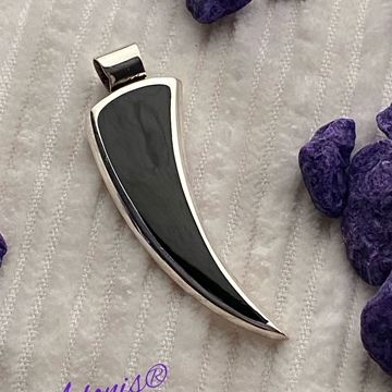 Colgante en plata y azabache colección Cobi20 - Imagen 1