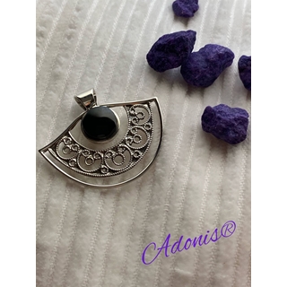 Colgante en plata y azabache colección Meiga - Imagen 1