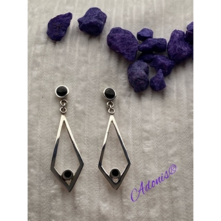 Pendiente plata y azabache colección Cobi20 - Imagen 2