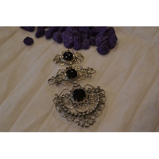 Pendientes Gallegos en Plata y Azabache - Imagen 2