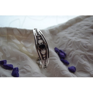 Pulsera en Plata y Azabache, colección Artemisa - Imagen 1