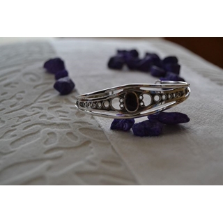 Pulsera en Plata y Azabache, colección Artemisa - Imagen 2