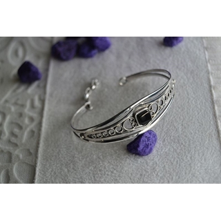 Pulsera en Plata y Azabache, colección Artemisa - Imagen 2