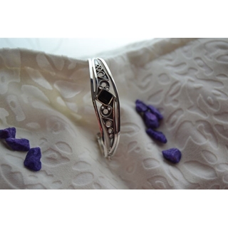 Pulsera en Plata y Azabache, colección Artemisa - Imagen 1