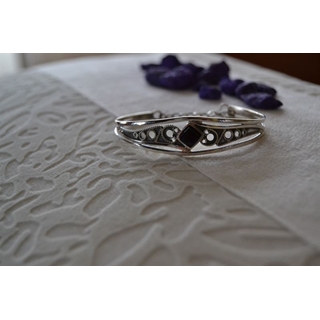 Pulsera en Plata y Azabache, colección Artemisa - Imagen 2