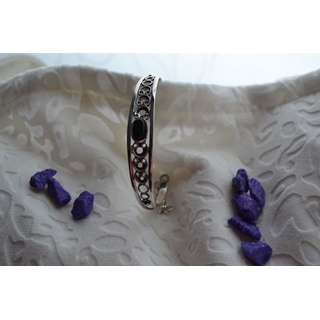 Pulsera en Plata y Azabache, colección Artemisa - Imagen 1