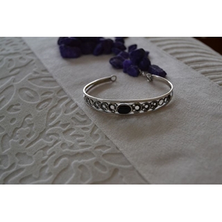 Pulsera en Plata y Azabache, colección Artemisa - Imagen 2