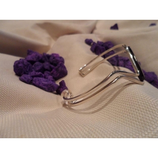 Pulsera en Plata y Azabache lisa colección Diana - Imagen 2