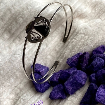 Pulsera Plata y Azabache, colección Conchas  del Peregrino - Imagen 2